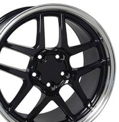 OE Wheels LLC - OE Wheels CV04 17x9.5 5x4.75 54mm Black/Machined CV04-17095-5475-54BM - Image 3