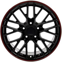 OE Wheels LLC - OE Wheels CV08B 18x8.5 5x4.75 56mm Black CV08B-18085-5475-56BR - Image 2