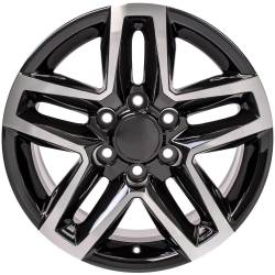 OE Wheels LLC - OE Wheels CV34B 18x8.5 6x5.5 26mm Black/Machined CV34B-18085-6550-26MB - Image 2