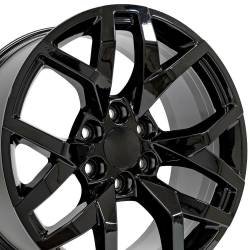 OE Wheels LLC - OE Wheels CV66 20x9 6x5.5 28mm Gloss Black CV66-20090-6550-28B - Image 3