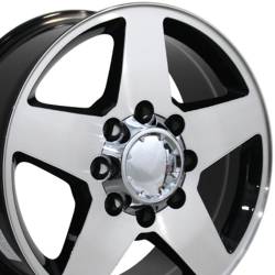 OE Wheels LLC - OE Wheels CV91A-20085-8650-12MB CV91A 20x8.5 8x6.5 12mm Black/Machined - Image 3