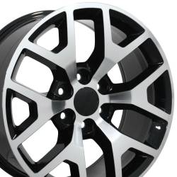 OE Wheels LLC - OE Wheels CV92 22x9 6x5.5 31mm Black/Machined CV92-22090-6550-31MB - Image 3