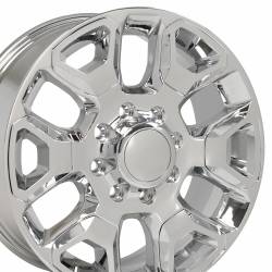 OE Wheels LLC - OE Wheels DG66 20x8 8x6.5 54.65mm Chrome DG66-20080-8165-54C-ic - Image 3