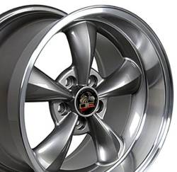 OE Wheels LLC - OE Wheels FR01 17x10.5 5x4.5 27mm Anthracite/Machined FR01-17105-5450-27AM - Image 3