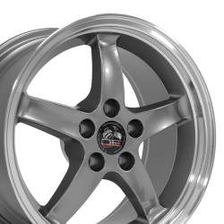 OE Wheels FR04B 17x9 5x4.5 24mm Gunmetal/Machined FR04B-D17090-5450-24GM