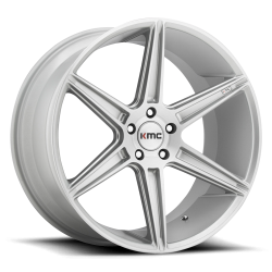 KMC - KMC Wheels KM711 PRISM 22x10.5 5x120 40mm Brushed Silver KM71122552440 - Image 1