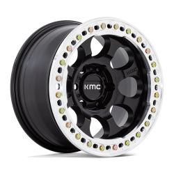 KMC - KMC Wheels KM237 RIOT BEADLOCK 17x8.5 5x5.0 0mm Satin Black KM237MD17855000 - Image 1