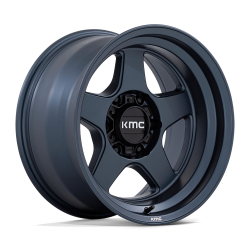 KMC - KMC Wheels KM728LX17855018 KM728 LOBO 17x8.5 5x5.0 18mm Metallic Blue - Image 1