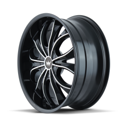 Mazzi - Mazzi 342 Hustler 22x9.5 6x135/5.5 30mm Black/Machined 342-22937B - Image 2