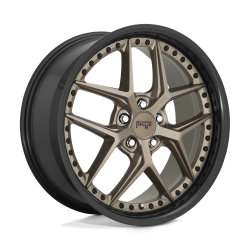 Niche 1PC - Niche Wheels M227 VICE 20x10.5 5x4.5 40mm Matte Bronze/Black M227200565+40 - Image 1