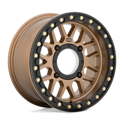 KMC Powersports - KMC Wheels KS235 GRENADE BEADLOCK 15x7 4x137 10mm Satin Bronze KS23557048610 - Image 1
