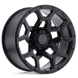 Black Rhino Hard Alloys - Black Rhino Wheels OVERLAND 17x9.5 6x5.5 -18mm Matte Black 1795VRL-86140M12 - Image 1