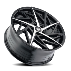 Mazzi - Mazzi 377 Freestyle 20x8.5 5x112 35mm Black/Machined 377-2845B - Image 2
