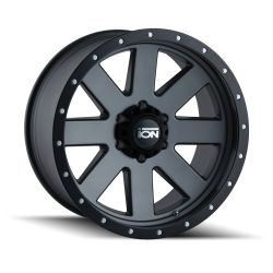 Ion Alloy 134 Series 17x8.5 5x5.0 -6mm Matte Gunmetal/Black 134-7873MG6