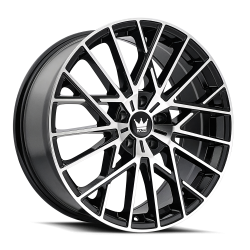Mazzi 378 Jinx 20x8.5 5x4.25 38mm Black/Machined 378-2831BM38