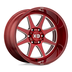 XD - XD Wheels XD844 PIKE 20x10 5x5.5 -18mm Brushed Red/Milled XD84421085918N - Image 1