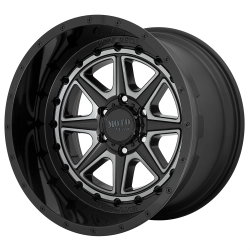 Moto Metal MO801 PHANTOM 20x10 6x135 -18mm Gloss Black/Gray Tint MO80121063418N