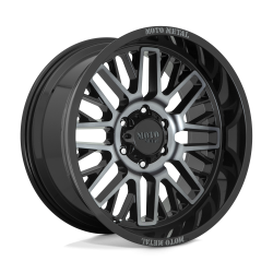 Moto Metal - Moto Metal MO80221058418N MO802 WARLOCK 20x10 5x150 -18mm Gloss Black/Machined - Image 1