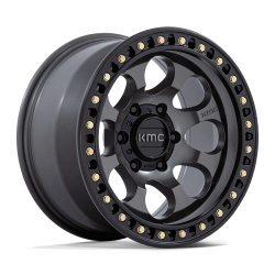 KMC - KMC Wheels KM550 RIOT SBL 17x9 5x5.0 -12mm Anthracite KM550AB17905012N - Image 1