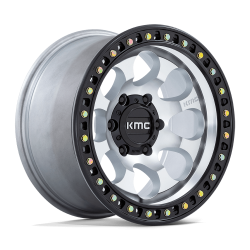 KMC - KMC Wheels KM550 RIOT SBL 17x8.5 5x5.0 10mm Machined/Black KM550DB17855010 - Image 1