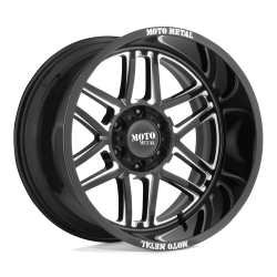 Moto Metal - Moto Metal MO99221050318N MO992 FOLSOM 20x10 5x5.0 -18mm Gloss Black/Milled - Image 1