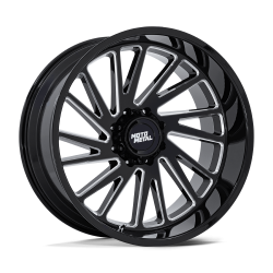Moto Metal - Moto Metal MO811 COMBAT 22x10 6x5.5 -18mm Gloss Black/Milled MO811BE22106818N - Image 1
