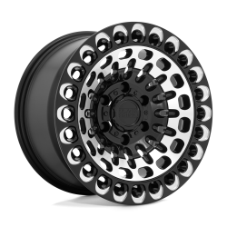 Black Rhino Hard Alloys - Black Rhino Wheels LABYRINTH 17x9.5 6x5.5 12mm Black/Machined 1795LBY126140B12 - Image 1