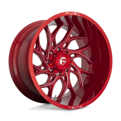 Fuel 1PC - Fuel Off Road D742 RUNNER 22x8.25 8x6.5 -240mm Candy Red/Milled D74222828D35 - Image 1