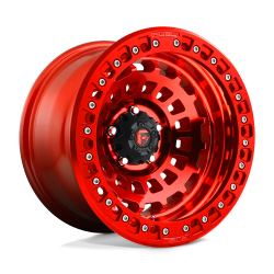 Fuel 1PC - Fuel Off Road D100 ZEPHYR BEADLOCK 17x9 6x5.5 -15mm Candy Red D10017908445 - Image 1
