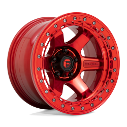 Fuel 1PC - Fuel Off Road D123 BLOCK BEADLOCK 17x9 5x5.0 -15mm Candy Red D12317907545 - Image 1