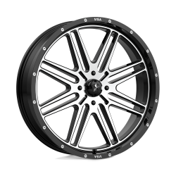MSA Offroad Wheels - MSA Wheels M38 BRUTE 24x7 4x137 10mm Gloss Black/Machined M38-024737 - Image 1