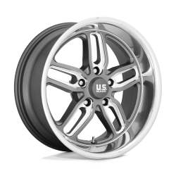 US Mag 1PC - US Mag Wheels U129 CTEN 20x10 5x5.0 1mm Matte Gunmetal/Milled U12920007355 - Image 1