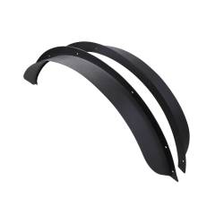 TrailFX - TrailFX BR005T Matte Black Flat Fender Flares 5" Tire Coverage Bolt-On Pair - Image 1