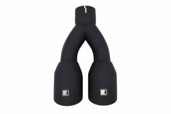 Roush Performance - Roush Performance Dual Exhaust Tip Kit Black 19-23 Ranger 2.3L 422317 - Image 1