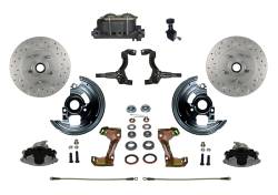 Leed Brakes - Leed Brakes FC1006-305X Manual Front Kit w/Drilled Rotors & Zinc Plated Calipers - Image 1