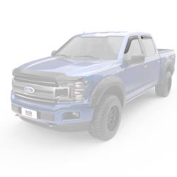 EGR - EGR 643471 Fr/Rr Tape-On Window Visors Smoke 15-24 F150/Super Duty Ext - Image 2