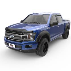 EGR - EGR 643471 Fr/Rr Tape-On Window Visors Smoke 15-24 F150/Super Duty Ext - Image 4