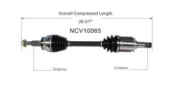 GSP - GSP NCV10065 Front Left CV Axle Assembly for Dodge/Jeep 3.0 3.6 5.7 6.4 - Image 6