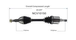 GSP - GSP NCV10150 Buick Oldsmobile/Pontiac Front Right CV Axle Assembly - Image 6