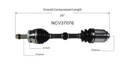 GSP - GSP NCV37076 Front Right CV Axle Assembly for 07-09 Hyundai Santa Fe 2.7 3.3 - Image 6