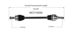 GSP - GSP NCV10054 10-15 Chevrolet Camaro Right Rear CV Axle Assembly - Image 6