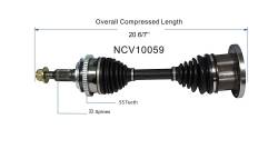 GSP - GSP NCV10059 Cadillac/Chevy/GMC CV Front Axle Assembly - Image 6