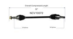 GSP - GSP NCV10072 Chevy/GMC Left Rear CV Axle Assembly - Image 6