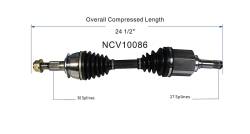 GSP - GSP NCV10086 Chevy/GMC 3.0 3.6 Front Left CV Axle Assembly - Image 6