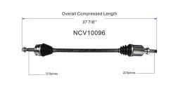 GSP - GSP NCV10096 Chevrolet 1.8 Front Right CV Axle Assembly - Image 6