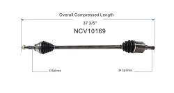 GSP - GSP NCV10169 03-07 Saturn Ion 2.2 2.4 Front Right CV Axle Assembly - Image 6