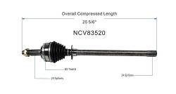 GSP - GSP NCV83520 SE Front Left CV Axle Assembly for 95-98 Land Rover Range Rover - Image 6