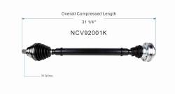 GSP - GSP NCV92001K Front Right CV Axle Assembly for Volkswagen 2.0 - Image 6