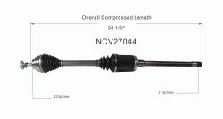 GSP - GSP NCV27044 BMW Sedan 2.0 Front Right CV Axle Assembly - Image 6