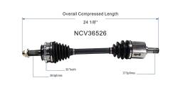 GSP - GSP NCV36526 Honda Isuzu Front Right CV Axle Assembly - Image 6
